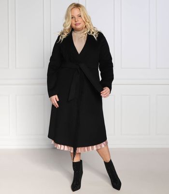Płaszcz damski casual Persona by Marina Rinaldi ze sklepu: Gomez Fashion Store w kategorii: Płaszcze damskie - zdjęcie 874714-BD9-10338_SO224W000009074