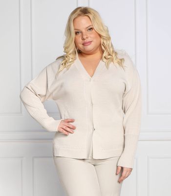 Sweter damski casual Persona by Marina Rinaldi ze sklepu: Gomez Fashion Store w kategorii: Swetry damskie - zdjęcie 874714-BD9-10338_SO224W000029003