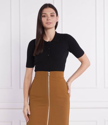 Bluzka damska casualowa Trussardi ze sklepu: Gomez Fashion Store w kategorii: Bluzki damskie - zdjęcie 874714-BD9-10338_TJ224W000021298