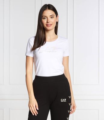 Bluzka damska EA7 ze sklepu: Gomez Fashion Store w kategorii: Bluzki damskie - zdjęcie 874714-BD9-10338_E7225W000060100