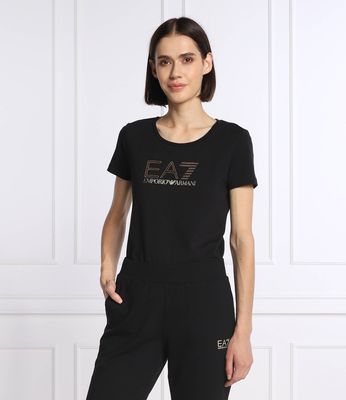 Bluzka damska w stylu młodzieżowym wiosenna EA7 ze sklepu: Gomez Fashion Store w kategorii: Bluzki damskie - zdjęcie 874714-BD9-10338_E7225W000060012