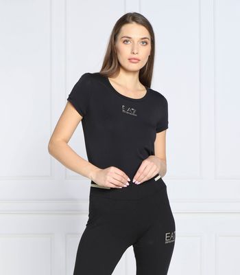 Bluzka damska casual EA7 ze sklepu: Gomez Fashion Store w kategorii: Bluzki damskie - zdjęcie 874714-BD9-10338_E7225W000095012