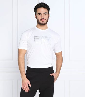 T-shirt męski na wiosnę EA7 ze sklepu: Gomez Fashion Store w kategorii: T-shirty męskie - zdjęcie 874714-BD9-10338_E7225M000192169
