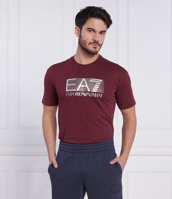 T-shirt męski na wiosnę EA7 ze sklepu: Gomez Fashion Store w kategorii: T-shirty męskie - zdjęcie 874714-BD9-10338_E7225M000192971