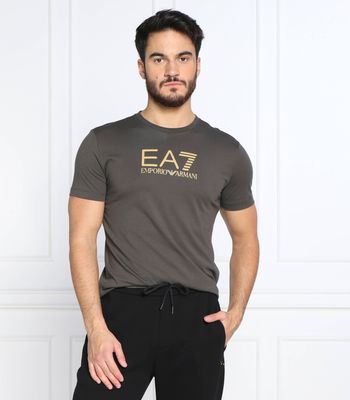T-shirt męski na wiosnę młodzieżowy EA7 ze sklepu: Gomez Fashion Store w kategorii: T-shirty męskie - zdjęcie 874714-BD9-10338_E7225M000064961