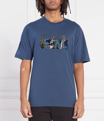 T-shirt męski wiosenny EA7 ze sklepu: Gomez Fashion Store w kategorii: T-shirty męskie - zdjęcie 874714-BD9-10338_E7225M000201975