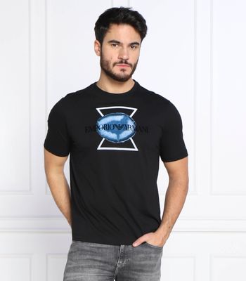 Emporio Armani - T-shirt męski młodzieżowy ze sklepu: Gomez Fashion Store w kategorii: T-shirty męskie - zdjęcie 874714-BD9-10338_EA225M000001J03