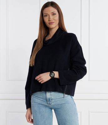 Emporio Armani - Sweter damski zimowy ze sklepu: Gomez Fashion Store w kategorii: Swetry damskie - zdjęcie 874714-BD9-10338_EA225W000039J21