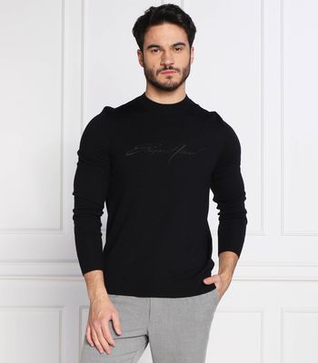 Sweter męski casual Emporio Armani ze sklepu: Gomez Fashion Store w kategorii: Swetry męskie - zdjęcie 874714-BD9-10338_EA225M000157016