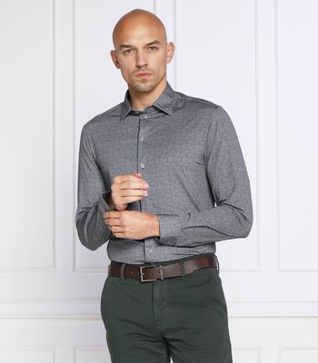 Emporio Armani - Koszula męska z klasycznym kołnierzykiem ze sklepu: Gomez Fashion Store w kategorii: Koszule męskie - zdjęcie 874714-BD9-10338_EA225M000199J42