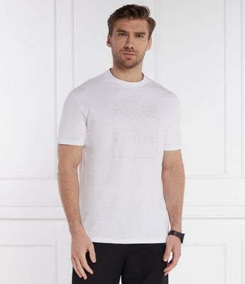 T-shirt męski na wiosnę casual Armani Exchange ze sklepu: Gomez Fashion Store w kategorii: T-shirty męskie - zdjęcie 874714-BD9-10338_AX225M000103100