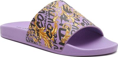 Klapki damskie na lato Versace Jeans Couture ze sklepu: Gomez Fashion Store w kategorii: Klapki damskie - zdjęcie 874714-BD9-10338_VR225W000047269