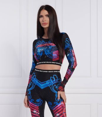 Bluzka damska zimowa Versace Jeans Couture ze sklepu: Gomez Fashion Store w kategorii: Bluzki damskie - zdjęcie 874714-BD9-10338_VR225W000118279