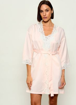 Szlafrok damski elegancki LAUREN RALPH LAUREN ze sklepu: Gomez Fashion Store w kategorii: Szlafroki damskie - zdjęcie 874714-BD9-10338_RL224W000030BJ1