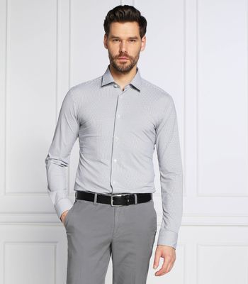 Koszula męska z klasycznym kołnierzykiem BOSS BLACK ze sklepu: Gomez Fashion Store w kategorii: Koszule męskie - zdjęcie 874714-BD9-10338_BB225M000062001