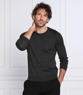 Sweter męski na zimę BOSS BLACK ze sklepu: Gomez Fashion Store w kategorii: Swetry męskie - zdjęcie 874714-BD9-10338_BB225M000197002