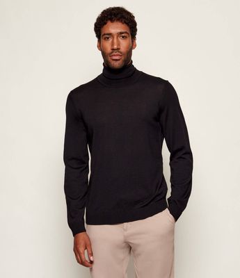 BOSS BLACK - Sweter męski casualowy ze sklepu: Gomez Fashion Store w kategorii: Swetry męskie - zdjęcie 874714-BD9-10338_BB225M000200001