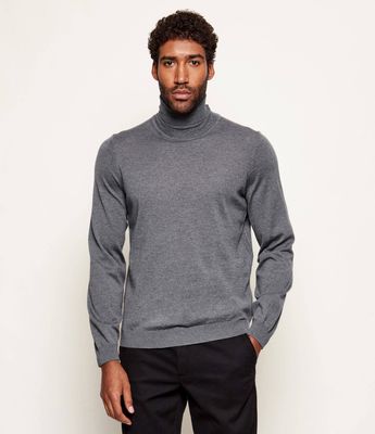 Sweter męski casualowy BOSS BLACK ze sklepu: Gomez Fashion Store w kategorii: Swetry męskie - zdjęcie 874714-BD9-10338_BB225M000200030