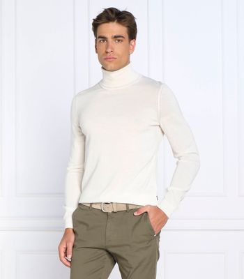 Sweter męski casual BOSS BLACK ze sklepu: Gomez Fashion Store w kategorii: Swetry męskie - zdjęcie 874714-BD9-10338_BB225M000200131