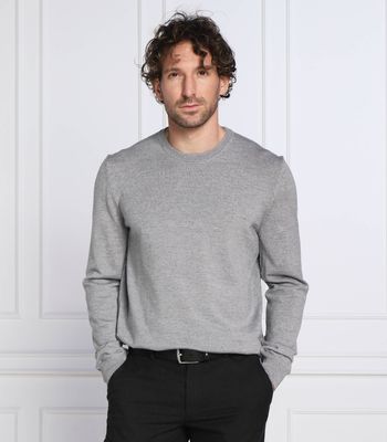 Sweter męski casualowy na wiosnę BOSS BLACK ze sklepu: Gomez Fashion Store w kategorii: Swetry męskie - zdjęcie 874714-BD9-10338_BB225M000206041