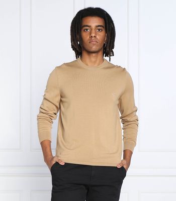 BOSS BLACK - Sweter męski casualowy ze sklepu: Gomez Fashion Store w kategorii: Swetry męskie - zdjęcie 874714-BD9-10338_BB225M000206260