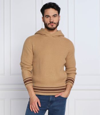 BOSS BLACK - Sweter męski casualowy ze sklepu: Gomez Fashion Store w kategorii: Swetry męskie - zdjęcie 874714-BD9-10338_BB225M000210260