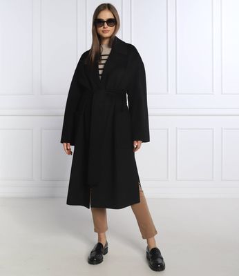 Płaszcz damski jesienny BOSS BLACK ze sklepu: Gomez Fashion Store w kategorii: Płaszcze damskie - zdjęcie 874714-BD9-10338_BB225W000050001