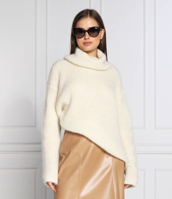 BOSS BLACK - Sweter damski casual ze sklepu: Gomez Fashion Store w kategorii: Swetry damskie - zdjęcie 874714-BD9-10338_BB225W000115118
