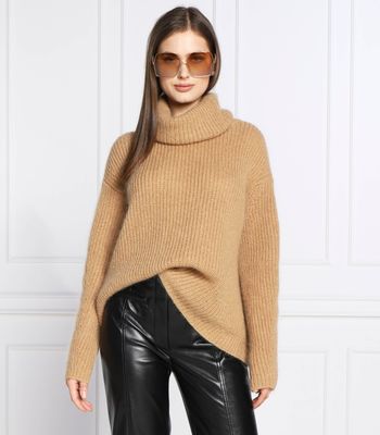 Sweter damski na zimę BOSS BLACK ze sklepu: Gomez Fashion Store w kategorii: Swetry damskie - zdjęcie 874714-BD9-10338_BB225W000115260