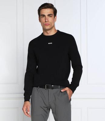 Sweter męski wiosenny BOSS GREEN ze sklepu: Gomez Fashion Store w kategorii: Swetry męskie - zdjęcie 874714-BD9-10338_BG225M000136001