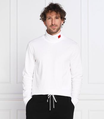 Sweter męski na wiosnę HUGO ze sklepu: Gomez Fashion Store w kategorii: Swetry męskie - zdjęcie 874714-BD9-10338_BU225M000314100