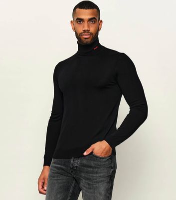 Sweter męski casualowy HUGO ze sklepu: Gomez Fashion Store w kategorii: Swetry męskie - zdjęcie 874714-BD9-10338_BU225M000321002