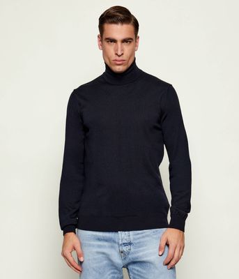 HUGO - Sweter męski na zimę ze sklepu: Gomez Fashion Store w kategorii: Swetry męskie - zdjęcie 874714-BD9-10338_BU225M000321410