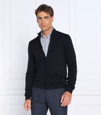 Sweter męski casual HUGO ze sklepu: Gomez Fashion Store w kategorii: Swetry męskie - zdjęcie 874714-BD9-10338_BU225M000327410
