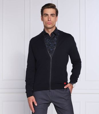 Sweter męski casual HUGO ze sklepu: Gomez Fashion Store w kategorii: Swetry męskie - zdjęcie 874714-BD9-10338_BU225M000329410