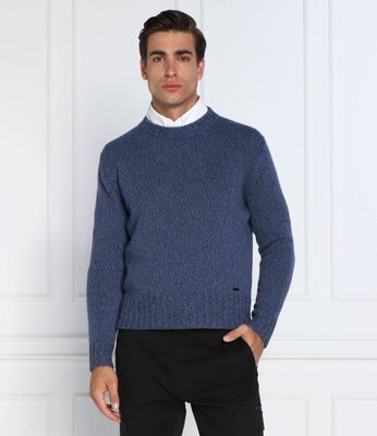 HUGO - Sweter męski casual ze sklepu: Gomez Fashion Store w kategorii: Swetry męskie - zdjęcie 874714-BD9-10338_BU225M000330410