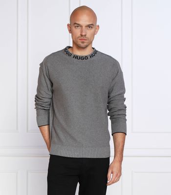 Sweter męski HUGO ze sklepu: Gomez Fashion Store w kategorii: Swetry męskie - zdjęcie 874714-BD9-10338_BU225M000331069