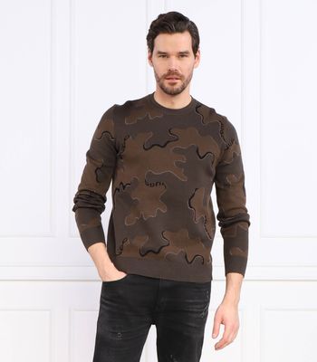 HUGO - Sweter męski ze sklepu: Gomez Fashion Store w kategorii: Swetry męskie - zdjęcie 874714-BD9-10338_BU225M000334303