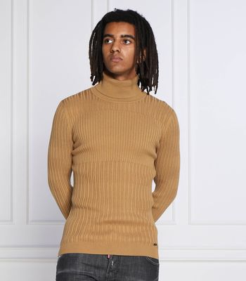 Sweter męski casualowy HUGO ze sklepu: Gomez Fashion Store w kategorii: Swetry męskie - zdjęcie 874714-BD9-10338_BU225M000336233