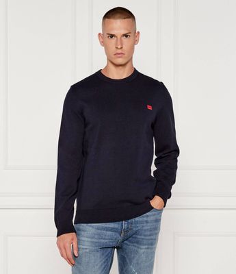 Sweter męski na wiosnę na lato HUGO ze sklepu: Gomez Fashion Store w kategorii: Swetry męskie - zdjęcie 874714-BD9-10338_BU225M000344410