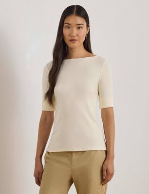 Bluzka damska LAUREN RALPH LAUREN ze sklepu: Gomez Fashion Store w kategorii: Bluzki damskie - zdjęcie 874714-BD9-10338_RL224W000076JG4