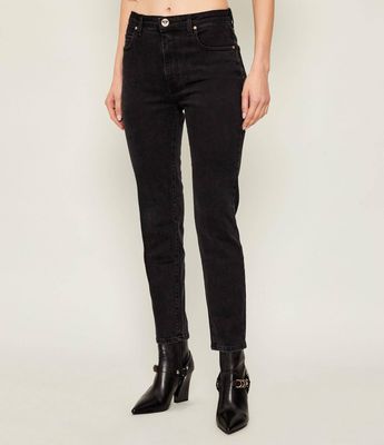 Jeansy damskie na wiosnę casual Pinko ze sklepu: Gomez Fashion Store w kategorii: Jeansy damskie - zdjęcie 874714-BD9-10338_PI225W000137990