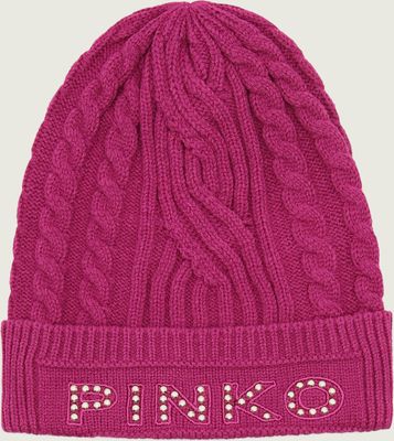 Czapka zimowa damska Pinko ze sklepu: Gomez Fashion Store w kategorii: Czapki zimowe damskie - zdjęcie 874714-BD9-10338_PI225W000199748