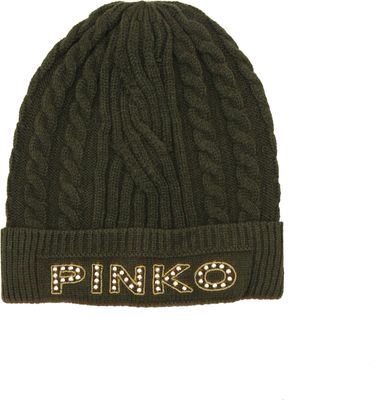 Czapka zimowa damska Pinko ze sklepu: Gomez Fashion Store w kategorii: Czapki zimowe damskie - zdjęcie 874714-BD9-10338_PI225W000199118