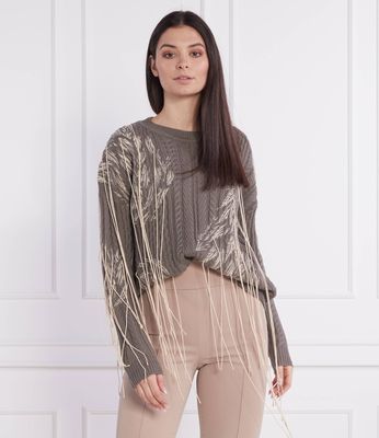 Sweter damski casual Patrizia Pepe ze sklepu: Gomez Fashion Store w kategorii: Swetry damskie - zdjęcie 874714-BD9-10338_PK225W000031217