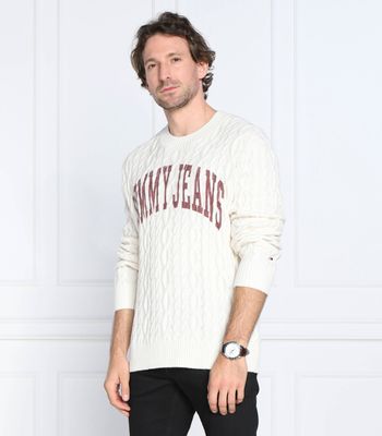 Sweter męski młodzieżowy Tommy Jeans ze sklepu: Gomez Fashion Store w kategorii: Swetry męskie - zdjęcie 874714-BD9-10338_TM225M000185A13