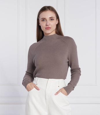 Sweter damski na zimę Calvin Klein ze sklepu: Gomez Fashion Store w kategorii: Swetry damskie - zdjęcie 874714-BD9-10338_CK225W000033330