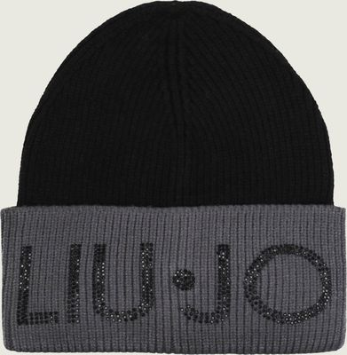 Czapka zimowa damska Liu Jo ze sklepu: Gomez Fashion Store w kategorii: Czapki zimowe damskie - zdjęcie 874714-BD9-10338_LC225W000010I64