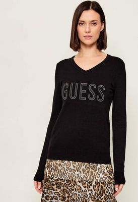 Sweter damski zimowy Guess ze sklepu: Gomez Fashion Store w kategorii: Swetry damskie - zdjęcie 874714-BD9-10338_GJ225W000086058