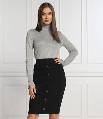 Guess - Sweter damski casualowy na zimę ze sklepu: Gomez Fashion Store w kategorii: Swetry damskie - zdjęcie 874714-BD9-10338_GJ225W000008H58